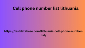 Cell phone number list lithuania