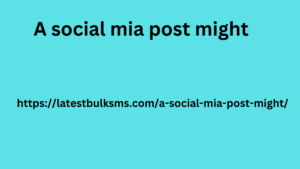 A social mia post might