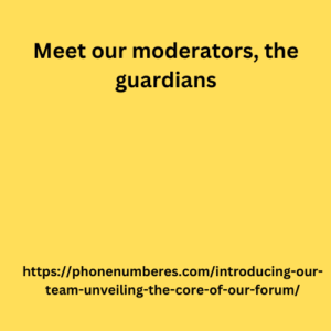 Meet our moderators, the guardians